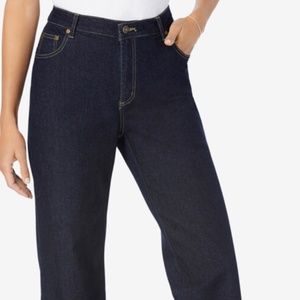 Woman Within Wide Leg Stretch Jean